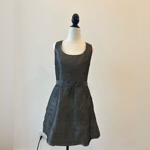 Pink Tartan - Gold & Black Dress